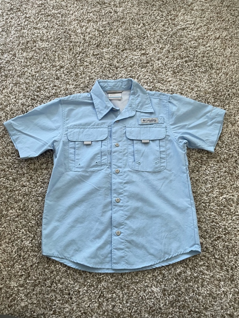 Columbia Bahama Short Sleeve UPF Shirt Boy’s Size Small
